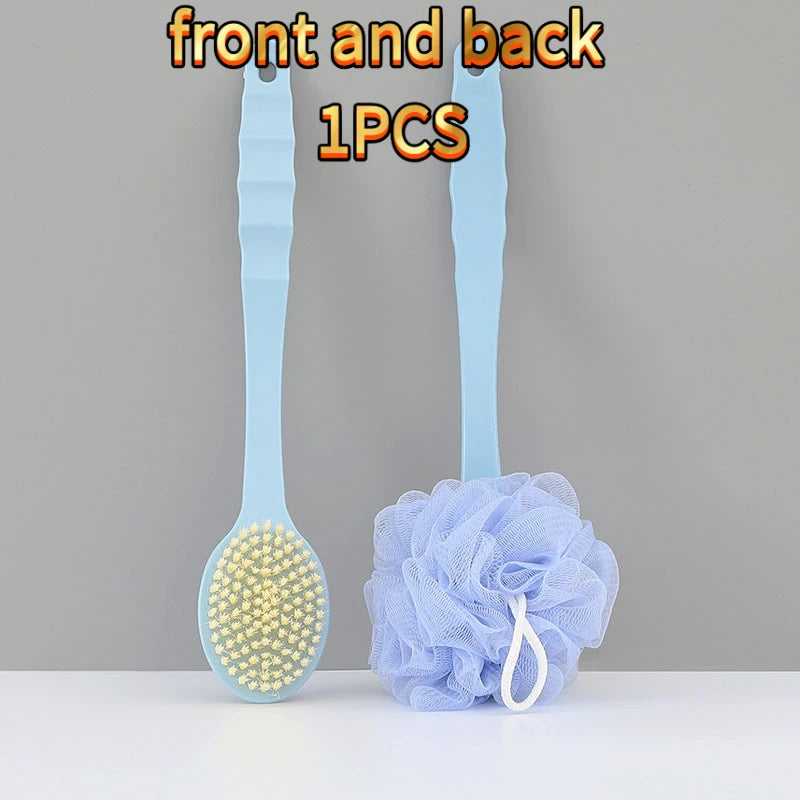 Double-sided Bath Brush with Bath Ball for Universal Cleaning