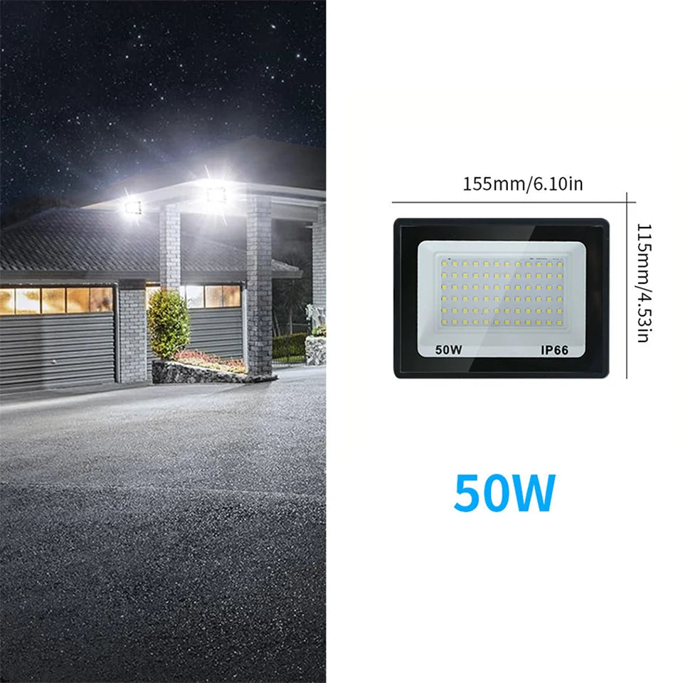 Aluminum LED Floodlights for Outdoor Garden and Garage Use