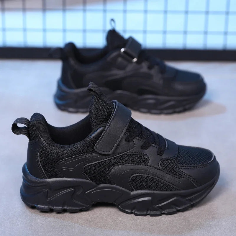 Comfortable Black and White Kids Sneakers for Boys 4 to 6 Years