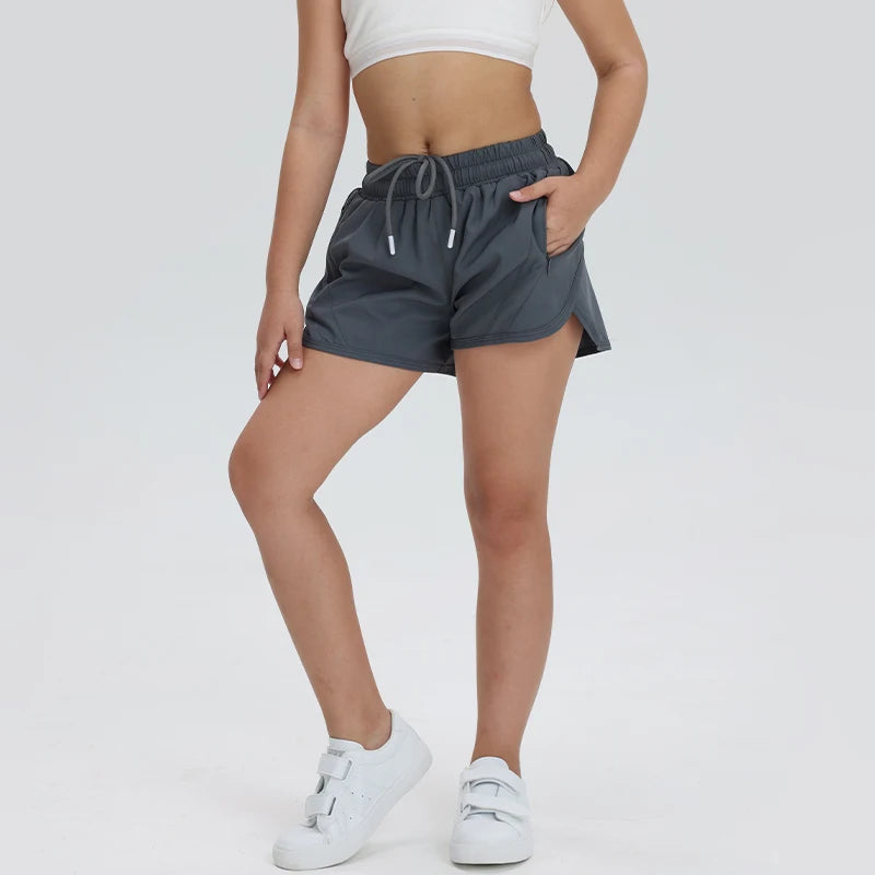 Girls' Athletic Yoga Pants in Polyester and Lycra for Sports