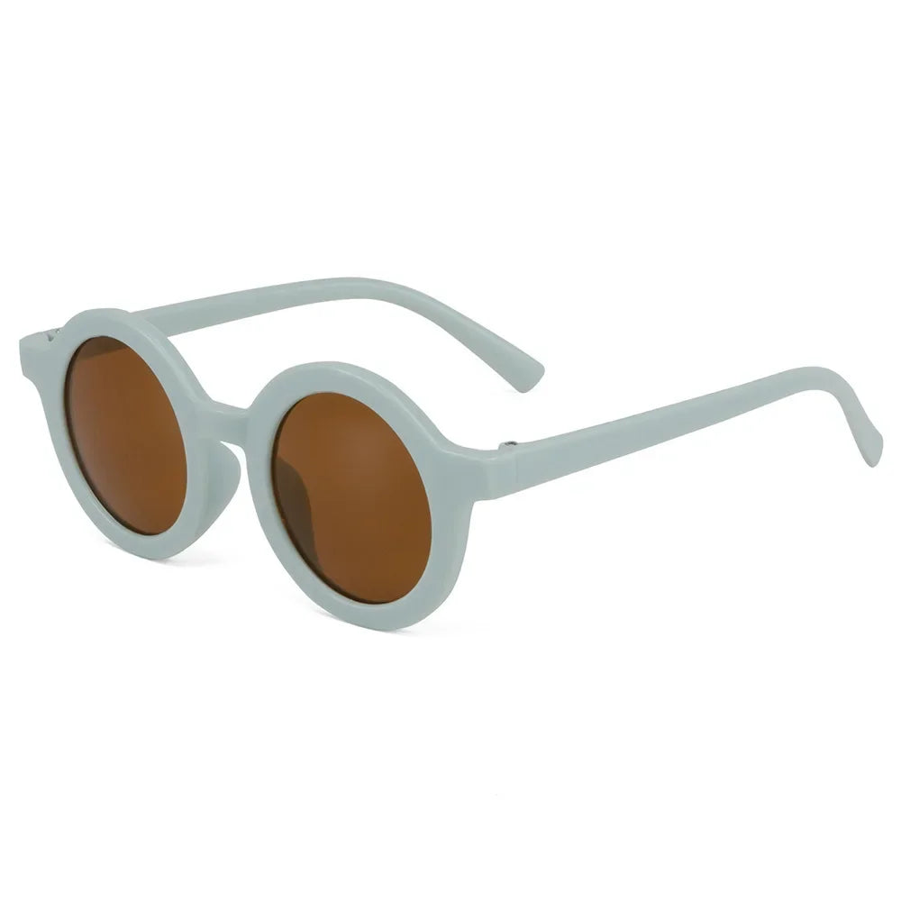 Round Frame Children's Sunglasses for Ages 1-7