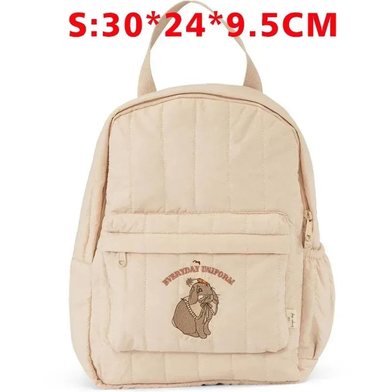 Cute Cartoon Cotton Kids Backpack for Ages 4-6