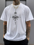 Men's Casual Short-Sleeved Graphic T-Shirt for Streetwear