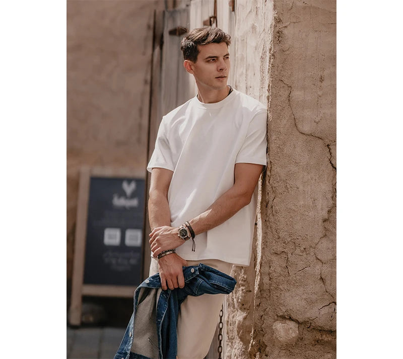 Men's Fashion Printed Polo Shirt, Spiritual Balance Mind Heart Hand Pattern, Loose Fit Lapel Neck Casual Streetwear Top