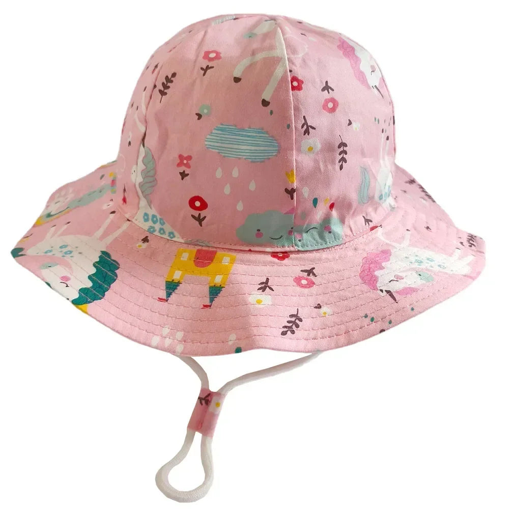 Cotton Fisherman Hat for Baby Girls and Boys 1-3 Years