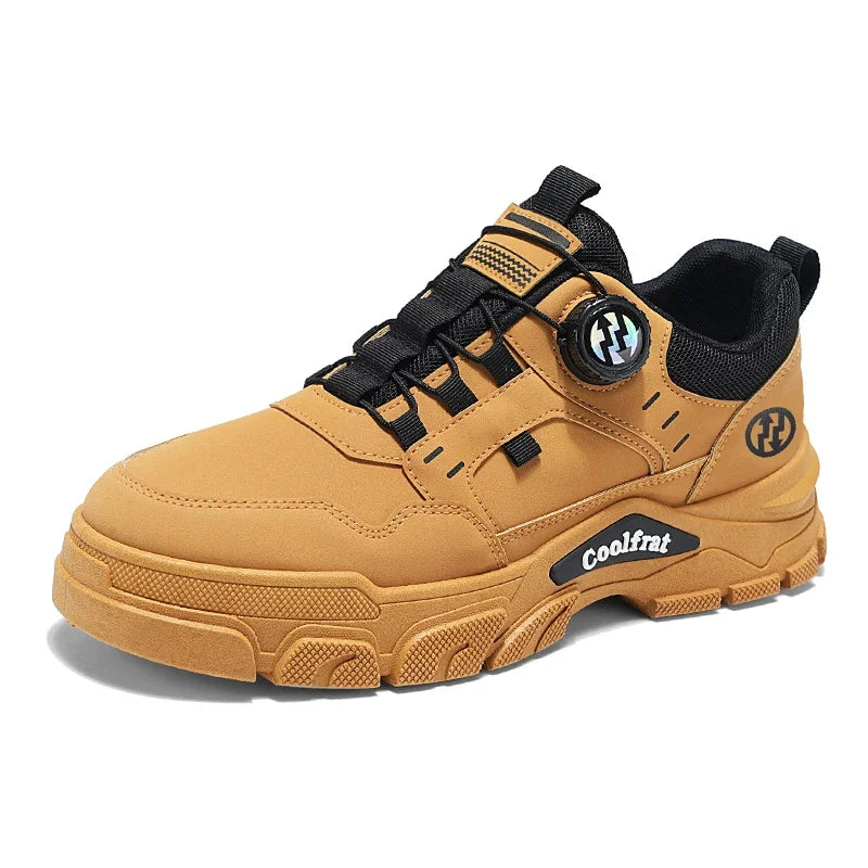 Men's Low-top Casual Sports Shoes with Rotating Buckle