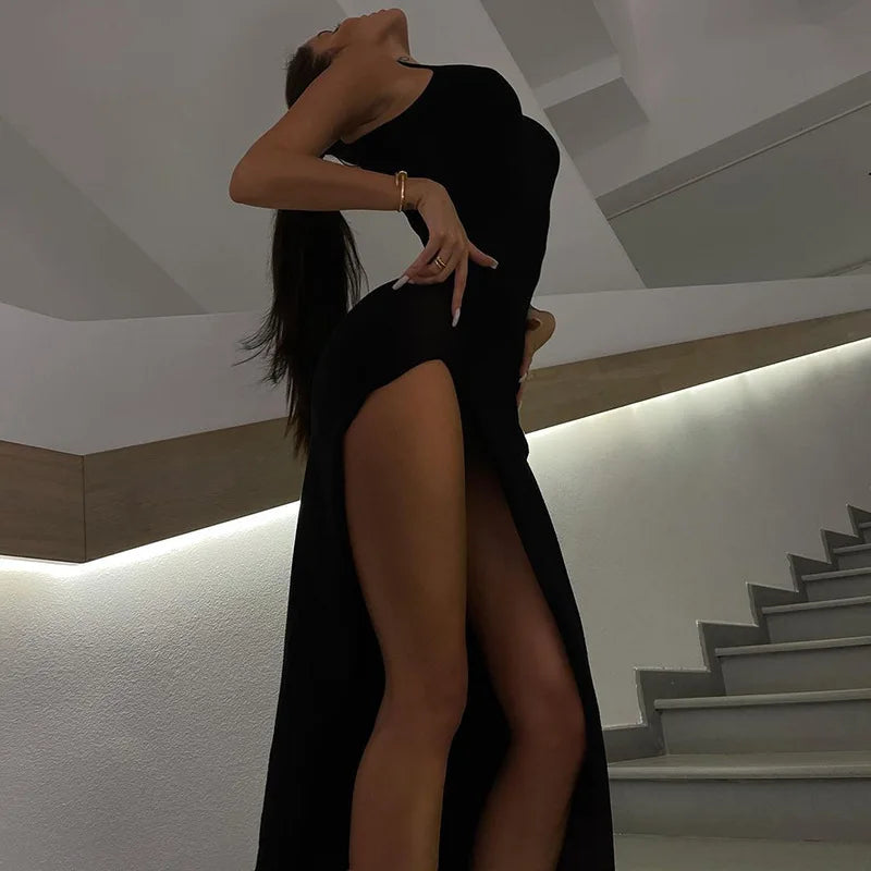Y2k Sleeveless Bodycon Maxi Dress for Women by ZZSYKD