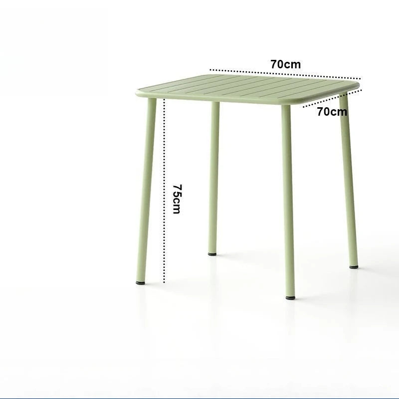 Waterproof Metal Dining Table for Outdoor and Indoor Use