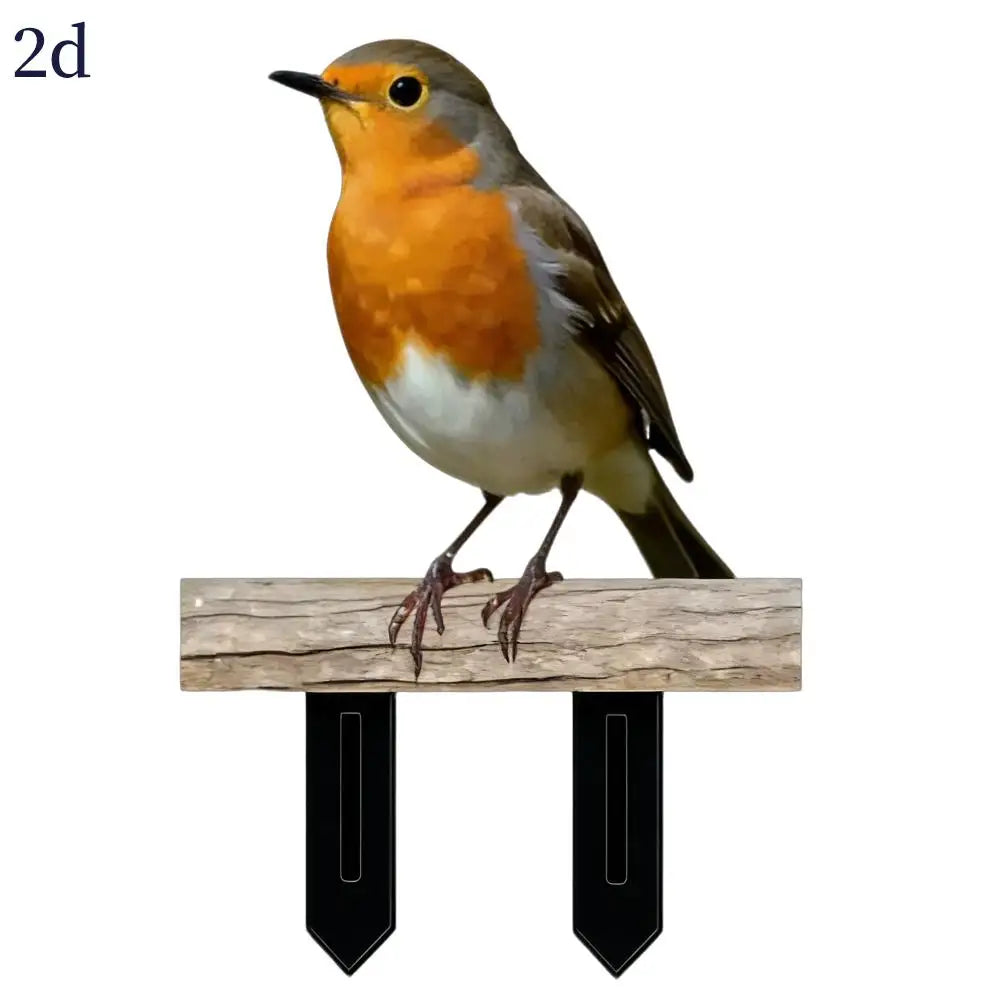 Weatherproof Acrylic Bird Ornament Garden Stake for Outdoor Decor