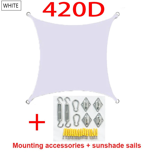 Waterproof Oxford Shade Sail for Outdoor Use, 5x4m