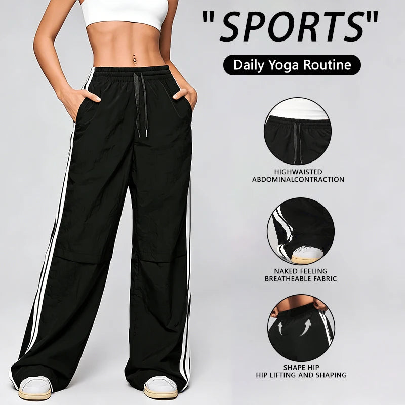 Elegant High Waist Wide Leg Pants for Women in Polyethersulfone