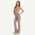 High Waist Flare Pants Yoga Set for Women by MALEY LifeStyle