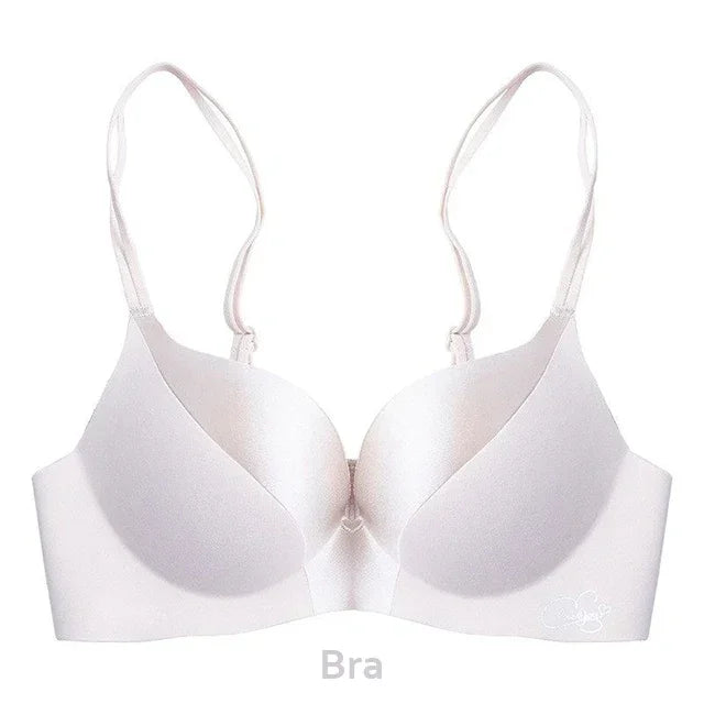 Comfortable Seamless Push Up Bra Set for Women 2024