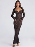 Mozision Elegant Backless Maxi Dress for Women