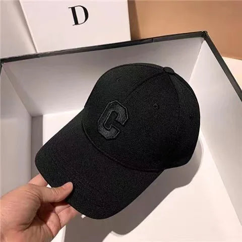 C Letter Embroidered Baseball Cap for Men and Women