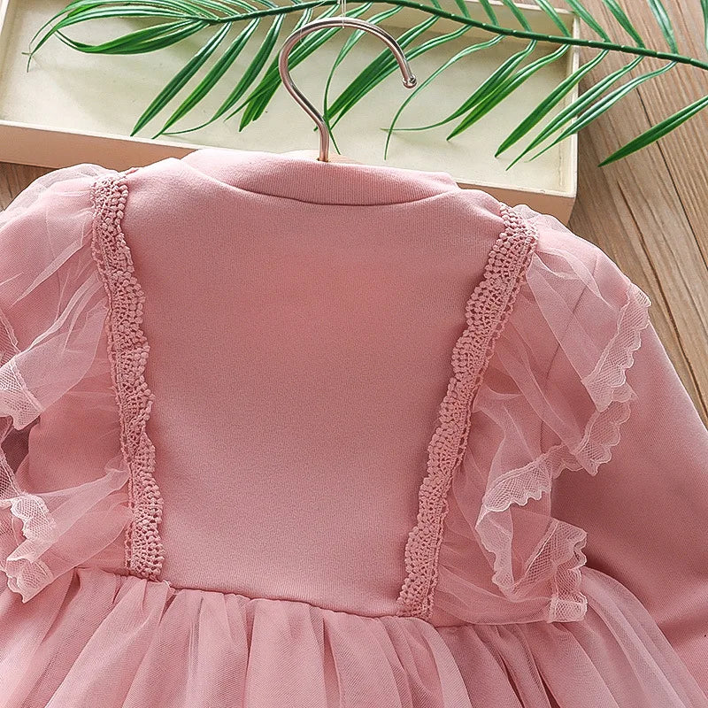 Girls Long Sleeve Tutu Dress for Autumn by YWHUANSEN