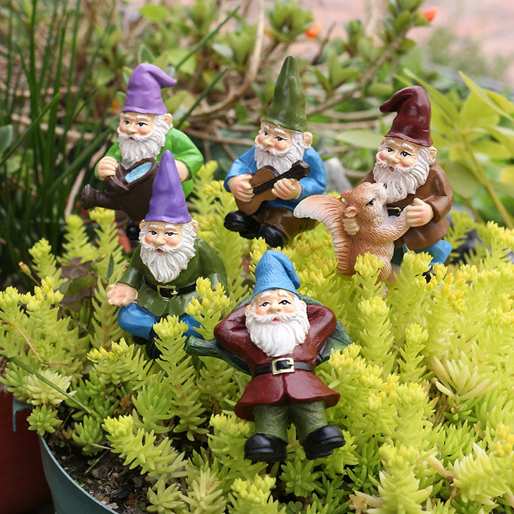 Resin Dwarf Flower Pot Inserts Set of Five for Outdoor Decor