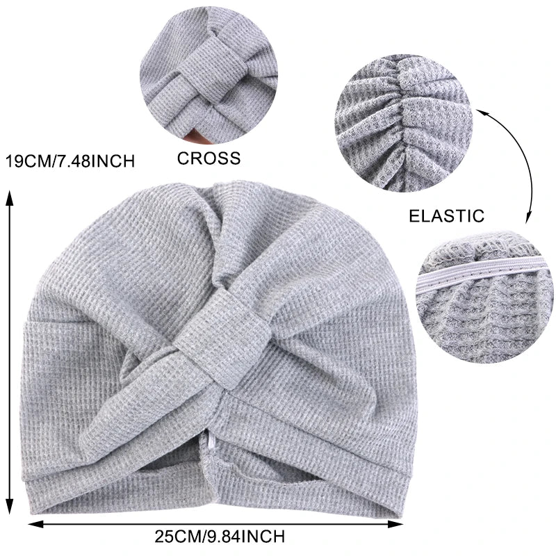 Breathable Cotton Women's Headscarf Hat for All Seasons