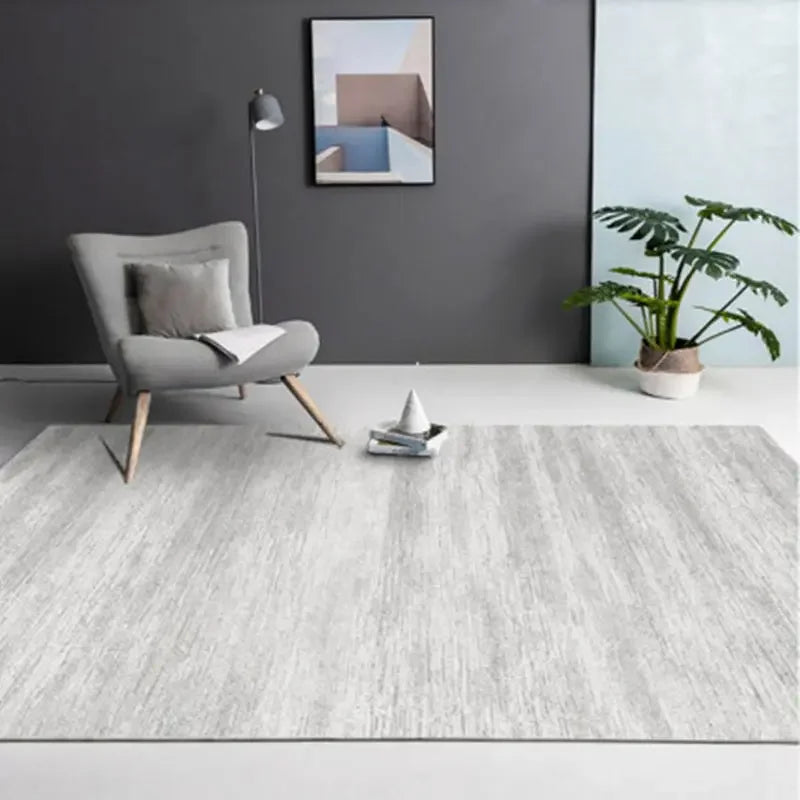 Large Gray Soft Lounge Rug for Modern Living Room and Bedroom