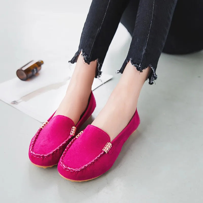 Women Casual Denim Flat Loafers for Spring Autumn 2024