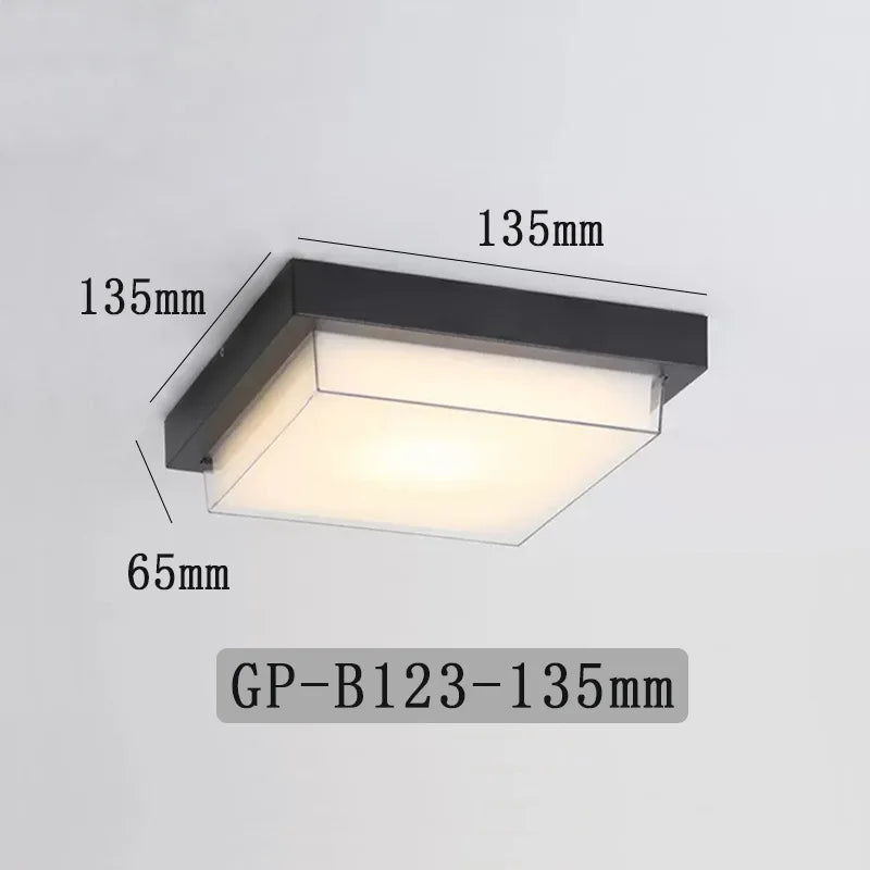 Modern Waterproof LED Wall Lamp for Outdoor Spaces
