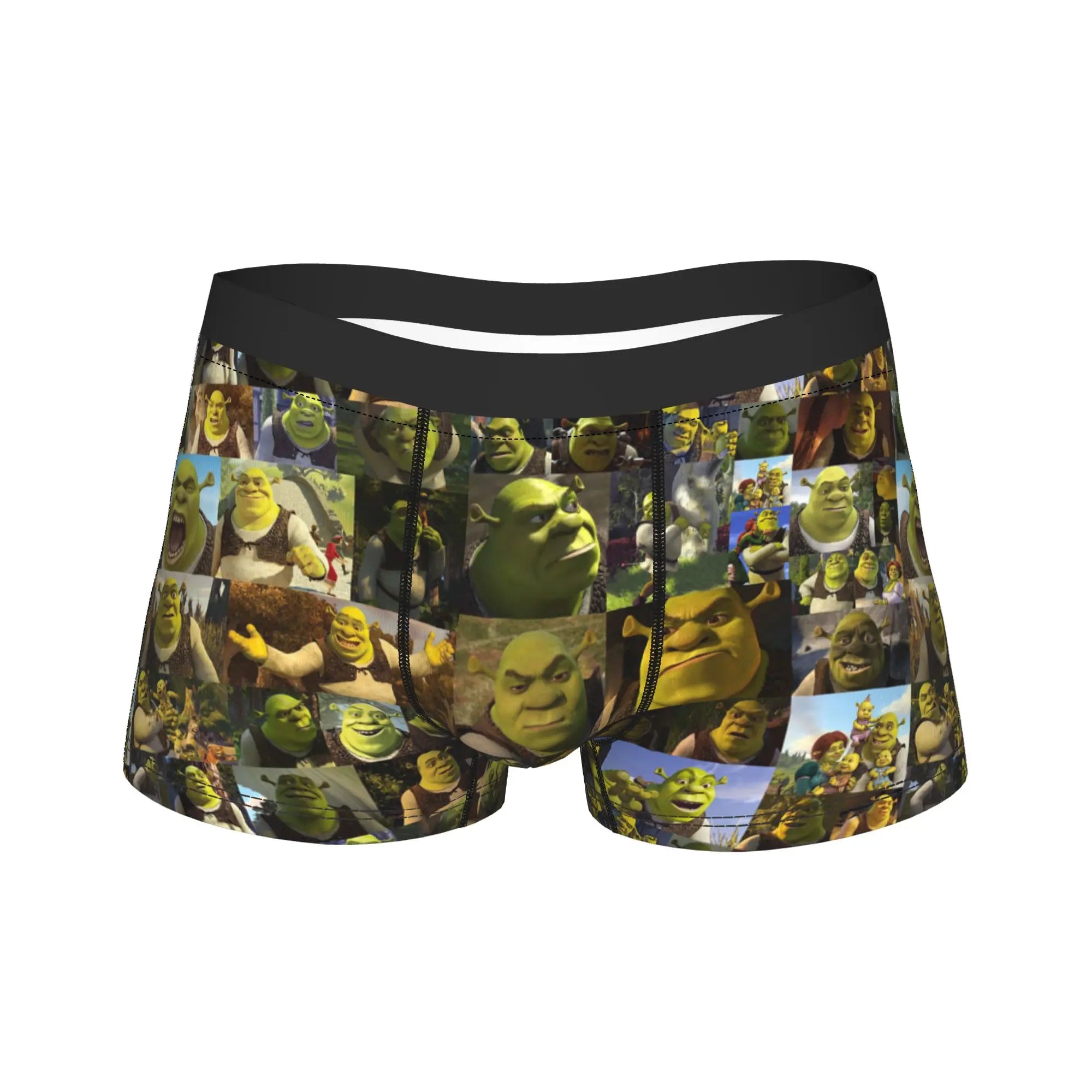 Humor Boxer Shorts for Men Cartoon Breathable Polyester M-XXL