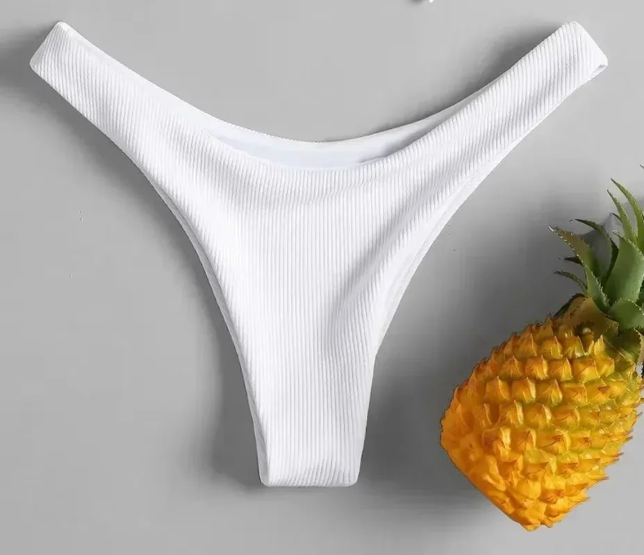 Low Waisted Thong Bikini Bottoms for Women by MALEY LifeStyle