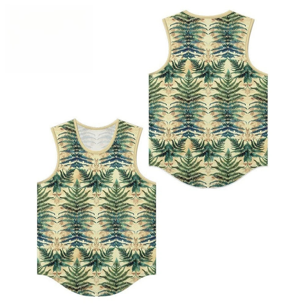Men's Breathable Polyester Tank Top for Summer Sports