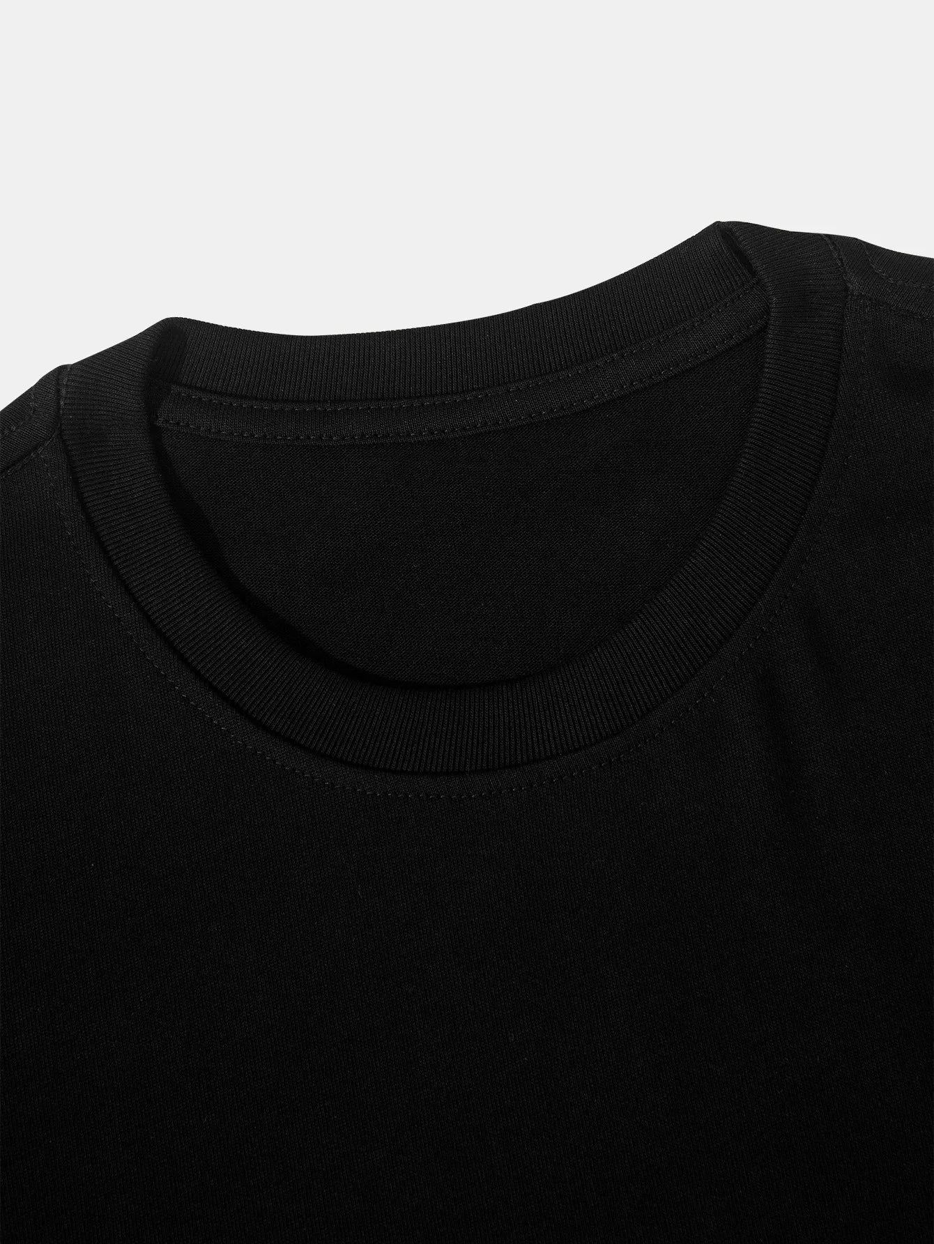 Men's American-Style High-Street Printed Short-Sleeve T-Shirt Set: Trendy Casual Sports Two-Piece Set