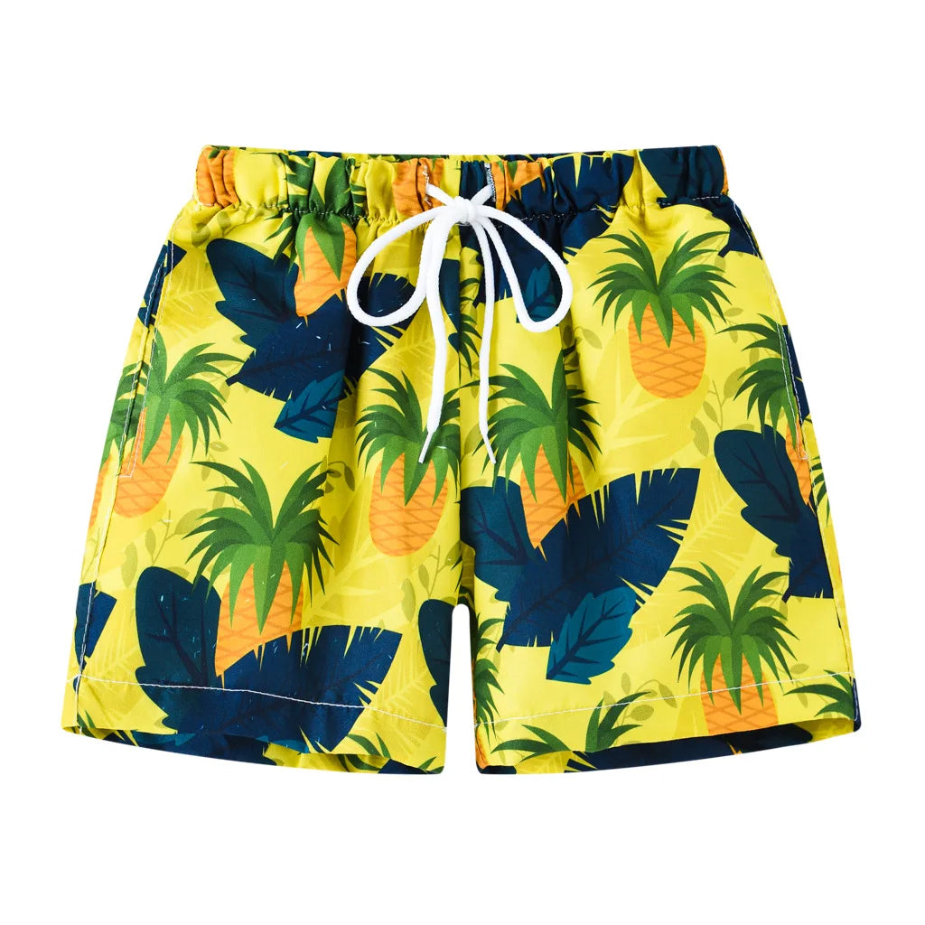 2026 Summer Boys Cartoon Swimming Trunks Beach Shorts