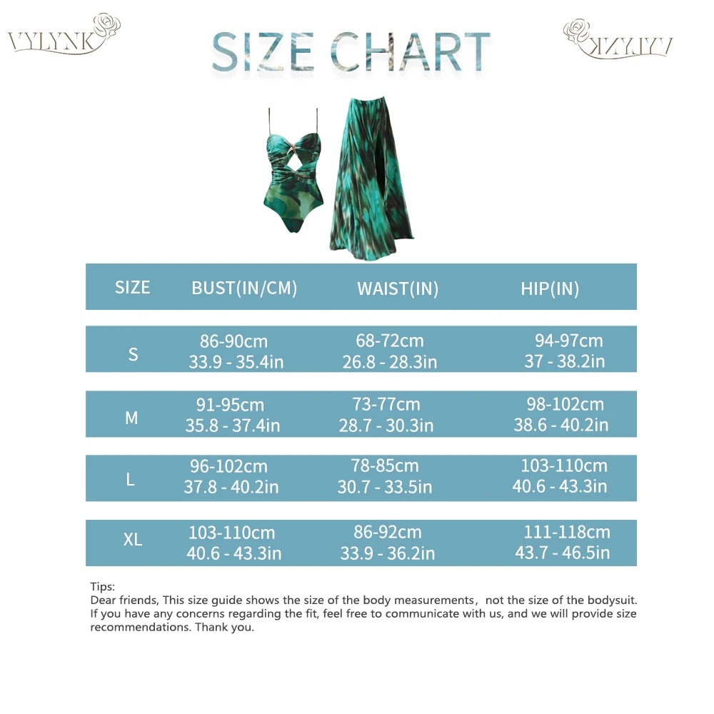 Green Floral Print Women's 2 Piece Swimwear Set