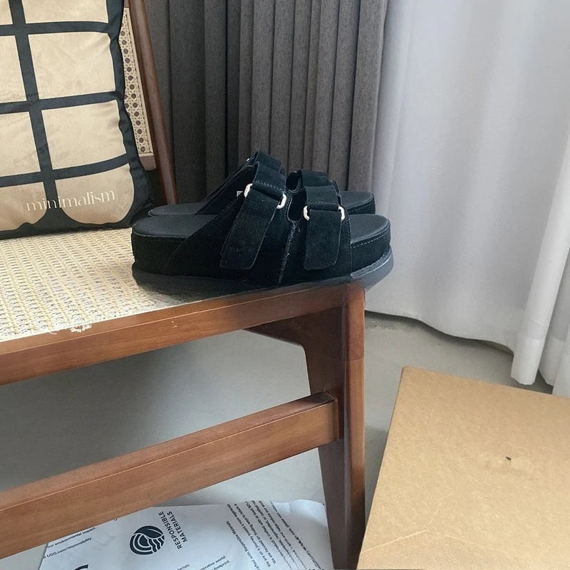 Luxury Genuine Leather Slippers for Women by VBCX