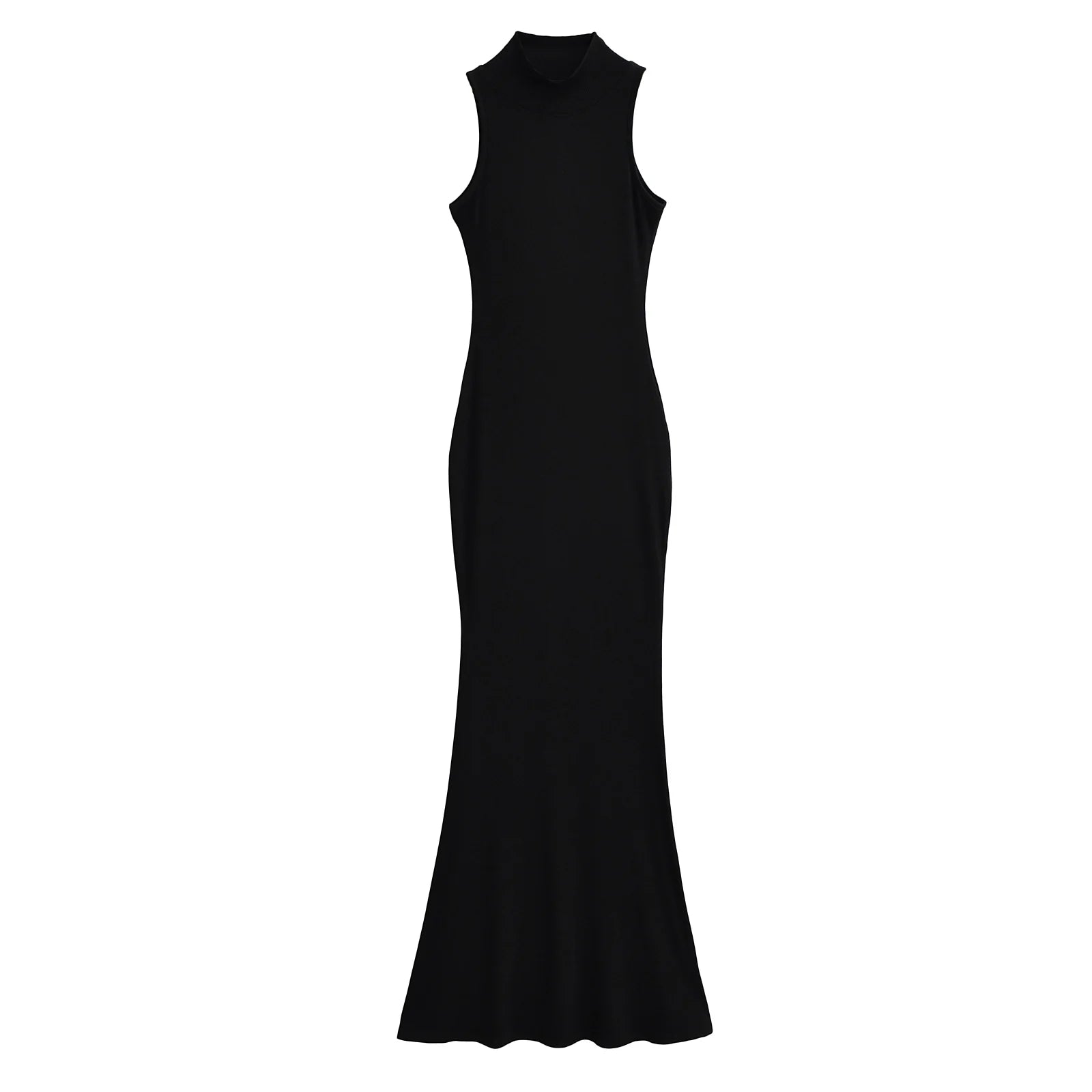 Elegant Turtleneck Knitted Bodycon Dress for Women