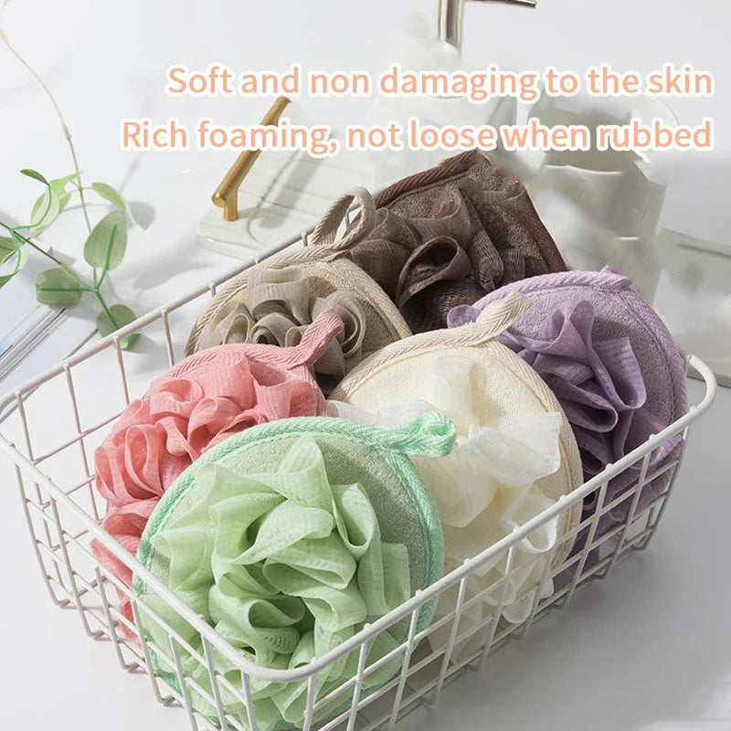 AQTOCNA Bath Scrubber Loofah Ball for Deep Cleansing