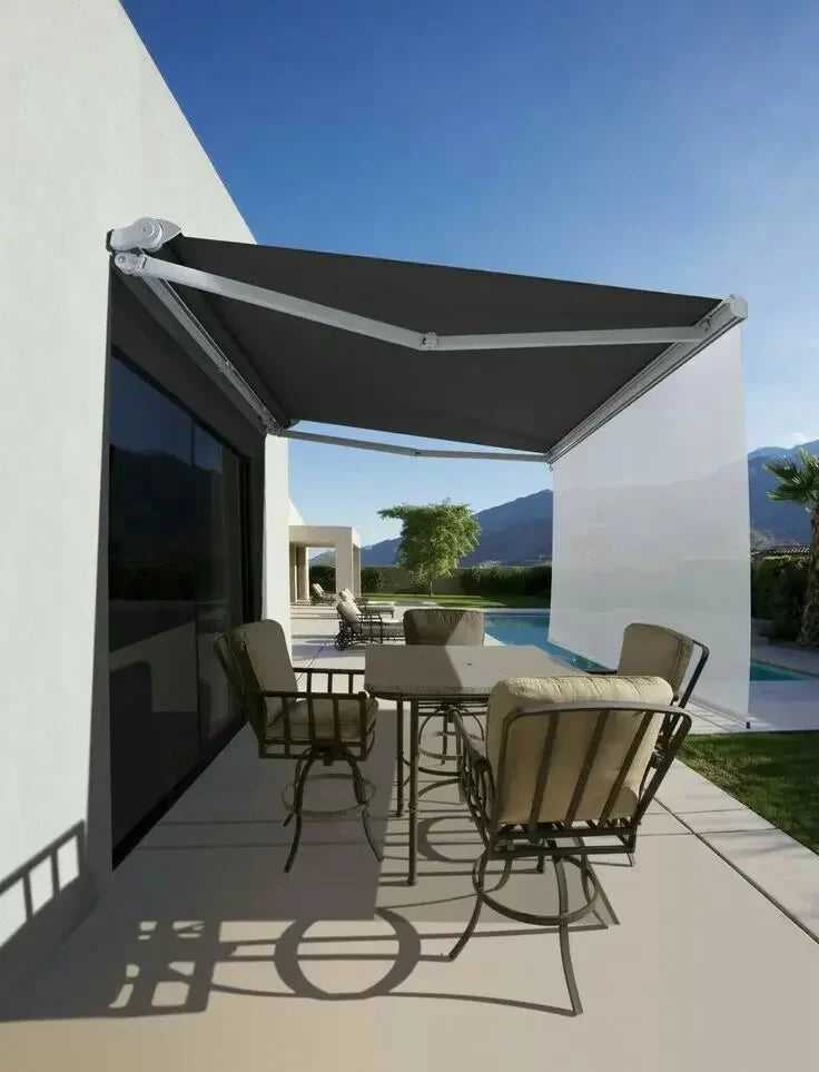 Heavy Duty 6x3m Horizontal Foldable Awning Canopy for Terraces