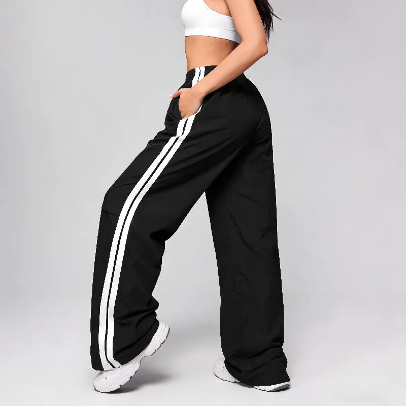 Elegant High Waist Wide Leg Pants for Women in Polyethersulfone