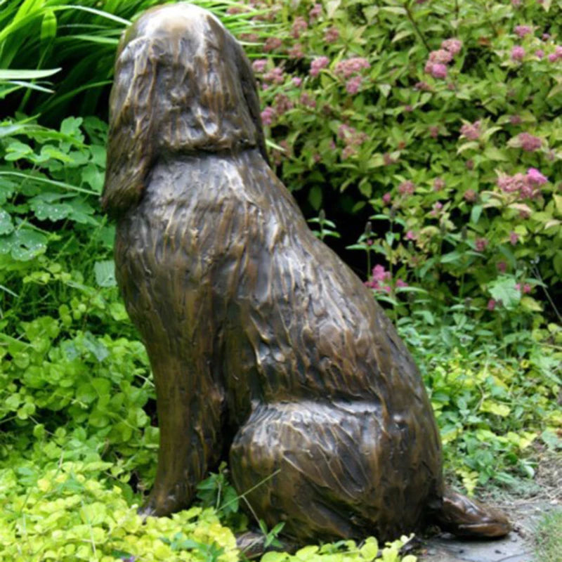 Realistic Springer Spaniel Dog Statue for Garden Decor