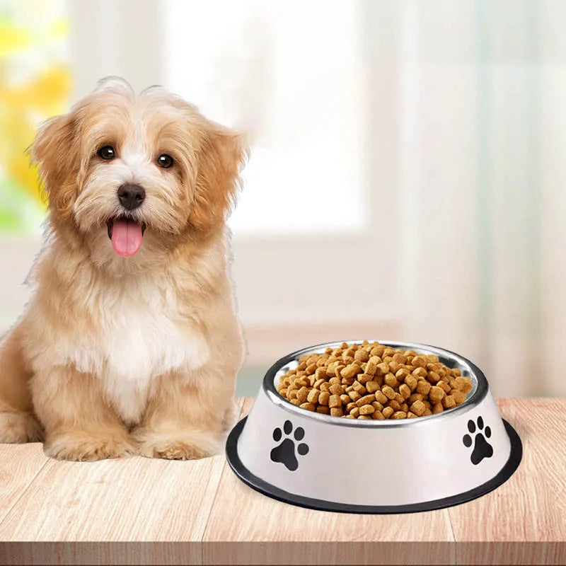 Durable Non-Slip Stainless Steel Pet Bowl for Easy Dining