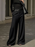 UOOZEE Women's High Waist Wide Leg Pants in Solid Color