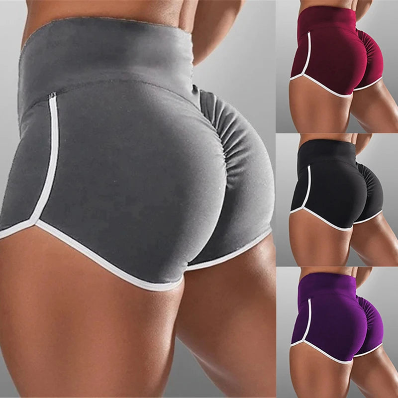 Women Stretchy Yoga Shorts for Fitness and Gym Workouts