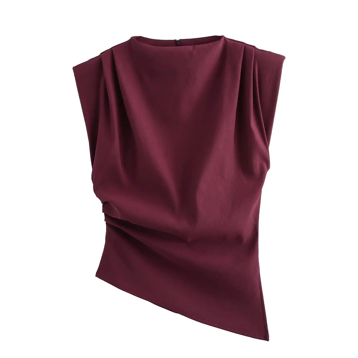 Casual Asymmetrical Tank Tops for Women in Solid Colors