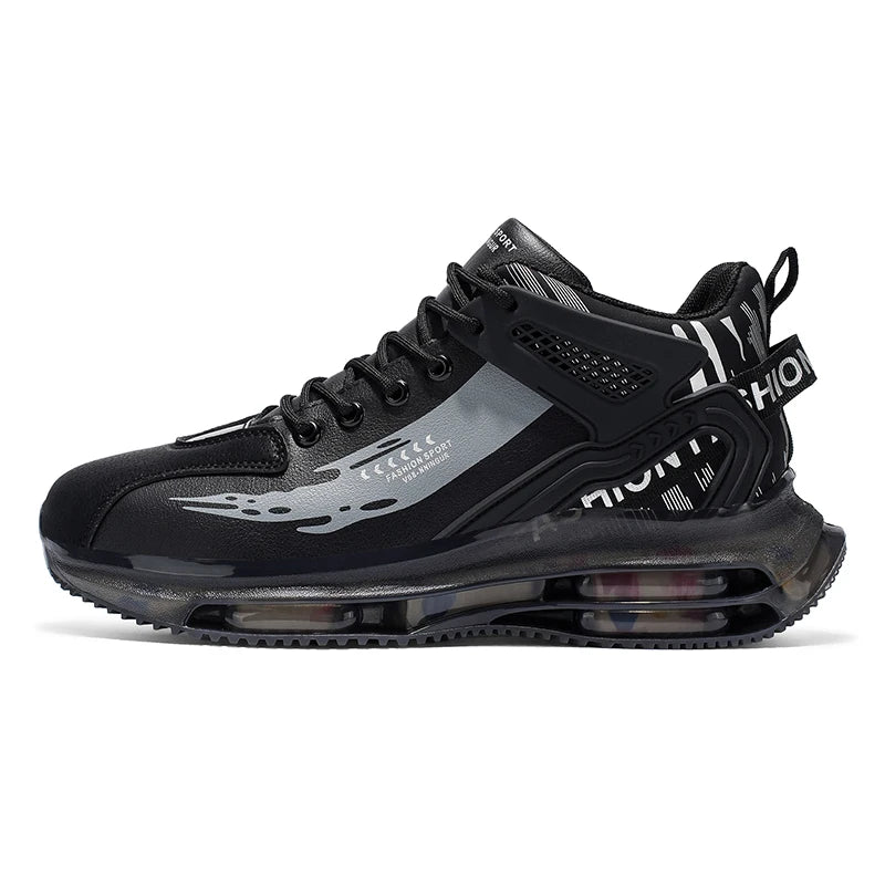 Men's Breathable Leather Sports Shoes for Outdoor Activities