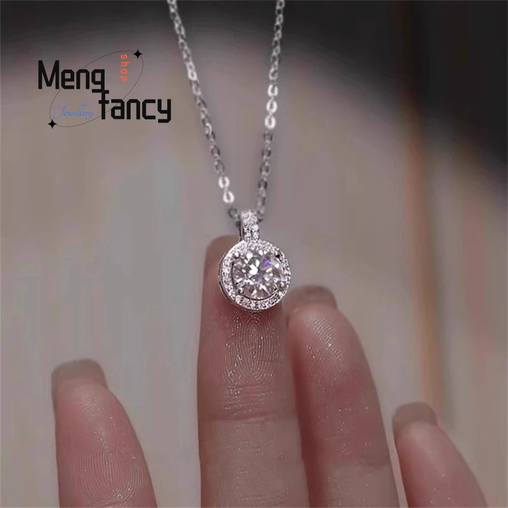 Classic Silver Pendant Necklace for Women with Geometric Charm