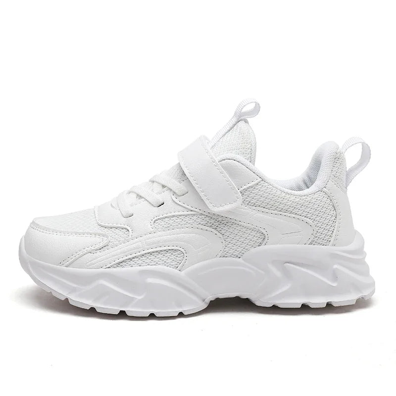 Comfortable Black and White Kids Sneakers for Boys 4 to 6 Years