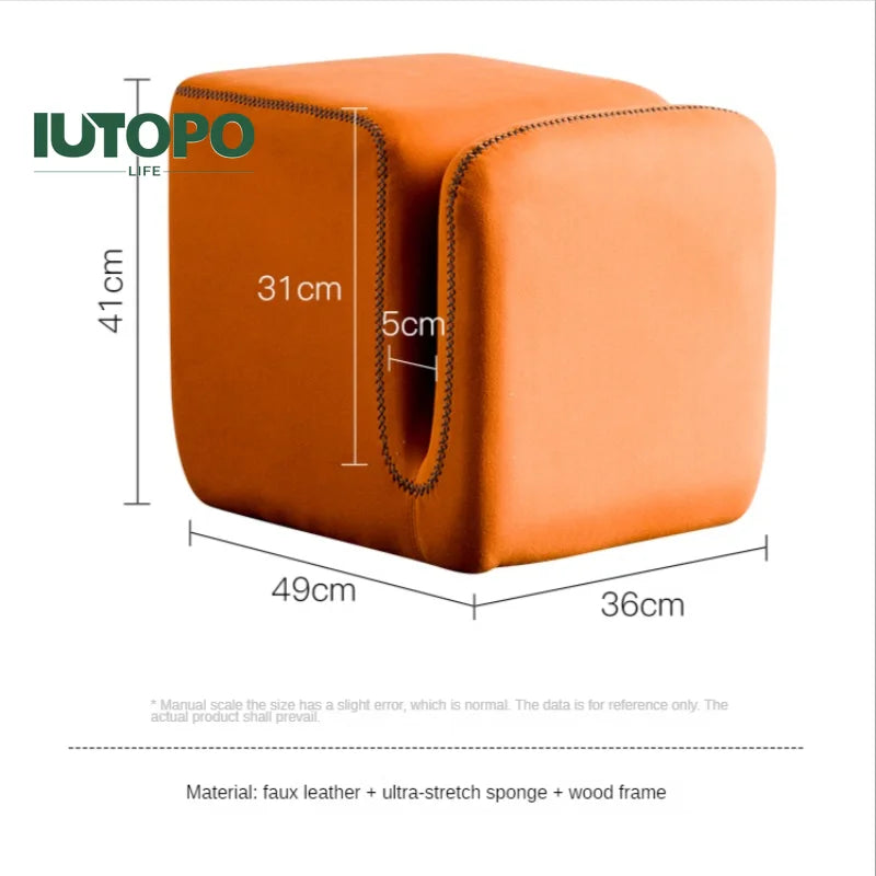 Nordic Fabric Ottoman Stool for Living Room and Hallway