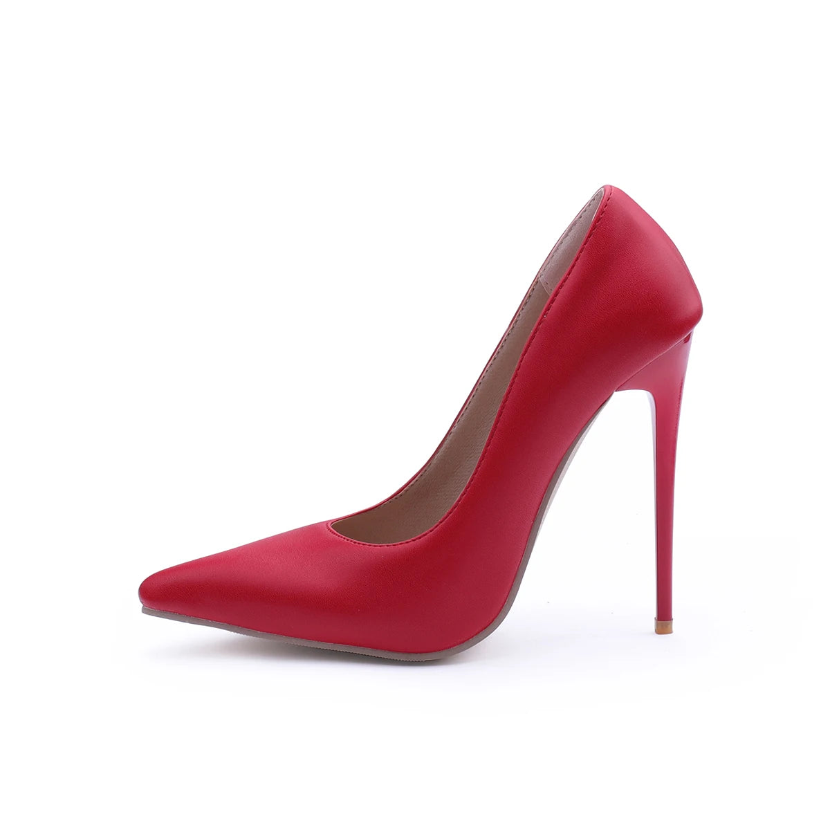 Luxury Women's High Heels with Pointed Toe in Black and Red