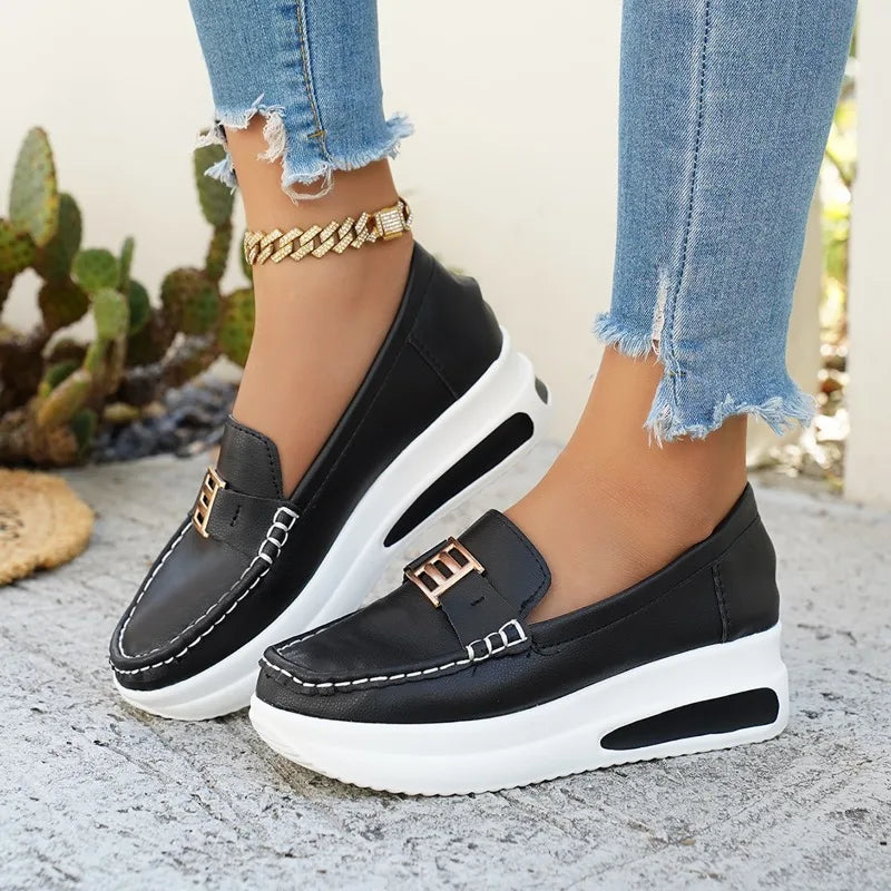 Women's Slip-On Vulcanized Sneakers for Casual Walking