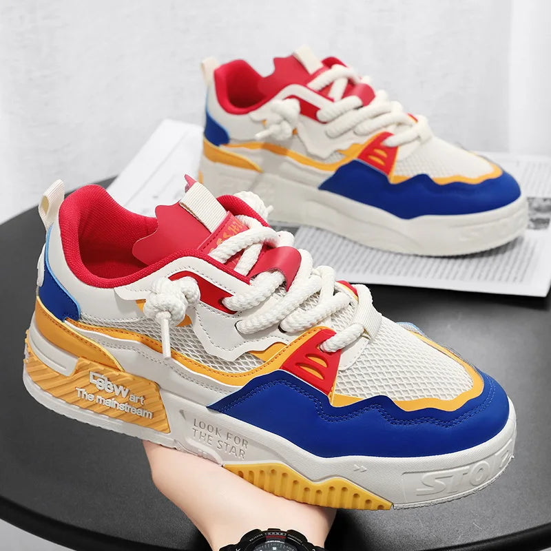 Men's Breathable Casual Shoes for All Seasons in White