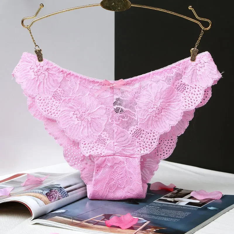 Sexy Lace Transparent Briefs for Women by MOONBIFFY