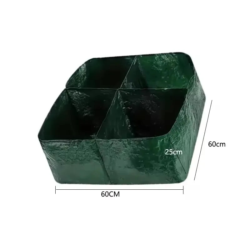 Dark Green Plastic Grow Bags for Garden Planters Outdoor